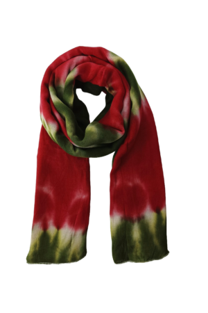 Minty Watermelon tie dye stole