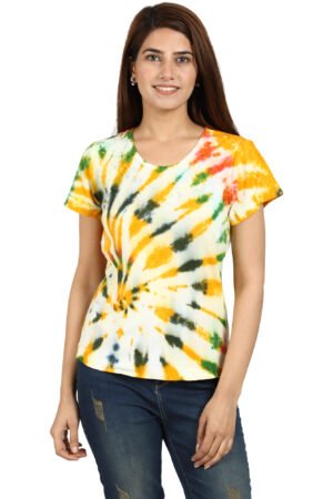 Heather tie dye tee