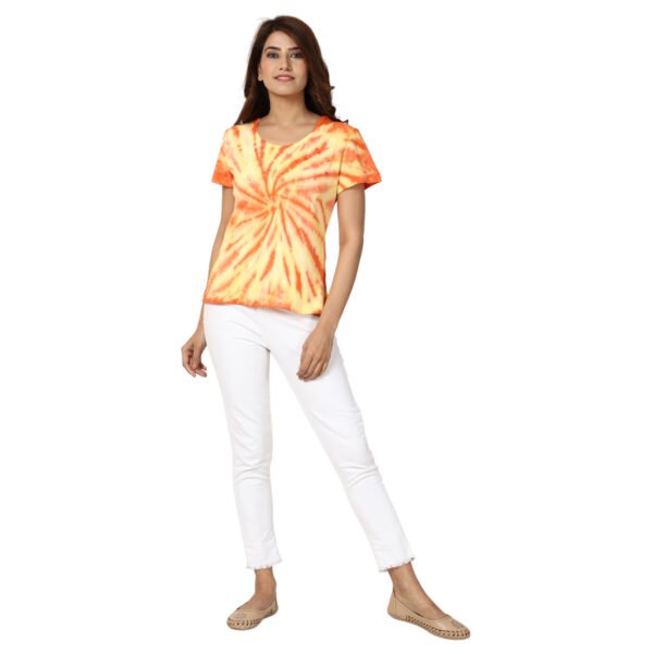marigold tie dye tee