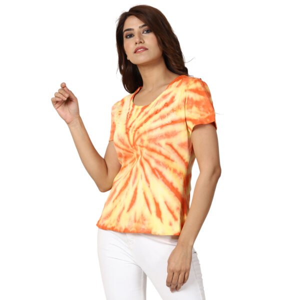 girls marigold spiral tee
