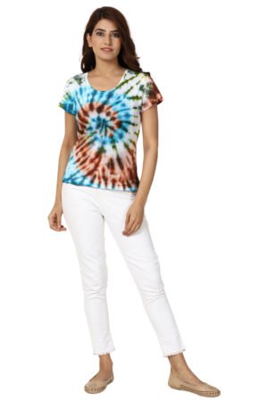 Girls Mint tie dye t-shirt