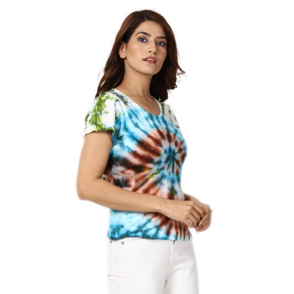 Mint tie dye tee