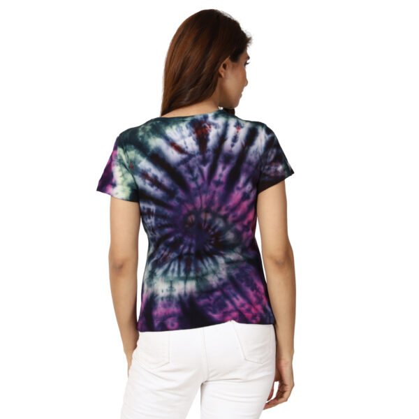 Girls blueberry tie dye tee