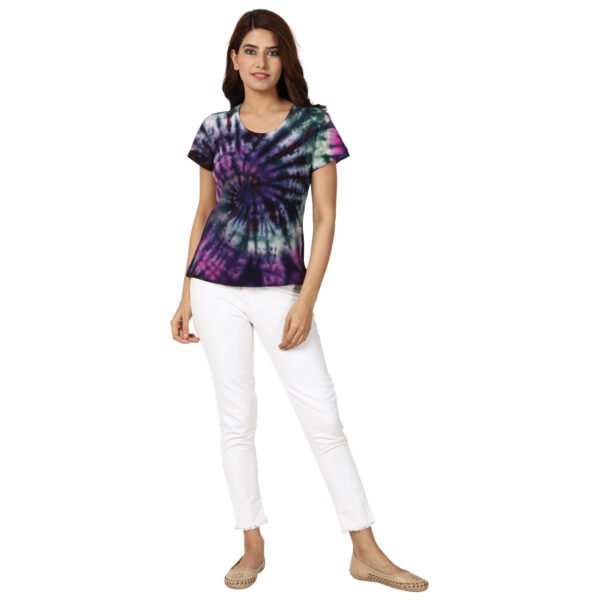 girls Blueberry tie dye t-shirt