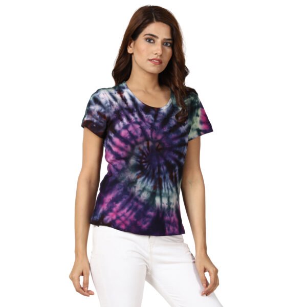 Blueberry tie dye tee