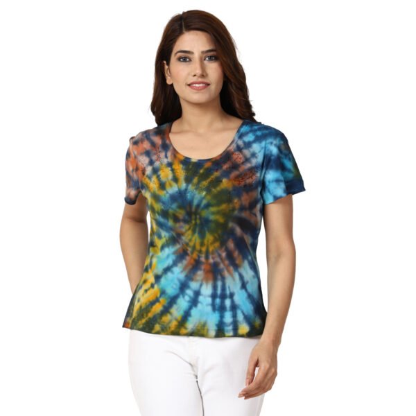 Girls Pineapple tie dye tee