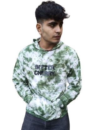Kiwi kiss tie dye hoodie