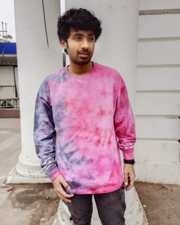 tie dye Illogical heart  sweatshirt
