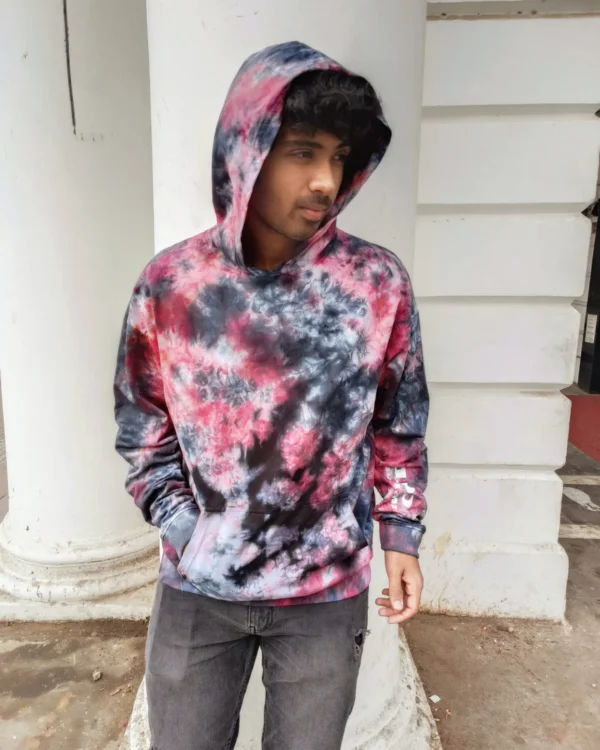 tie dye Cold inside out hoodie