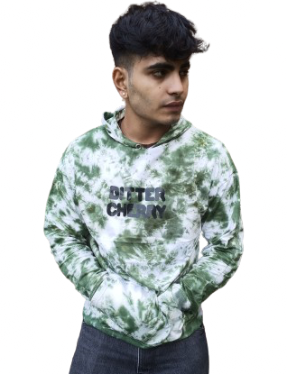 Kiwi kiss tie dye hoodie