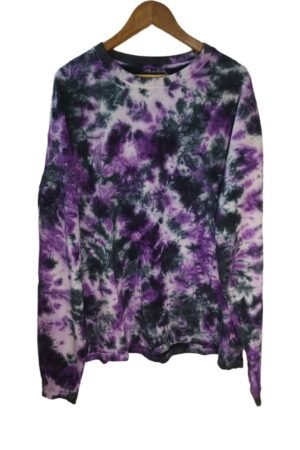 Purple mix scrunch sweatshirt