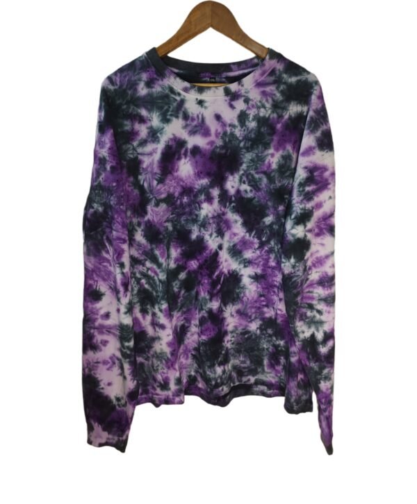 Purple mix scrunch sweatshirt