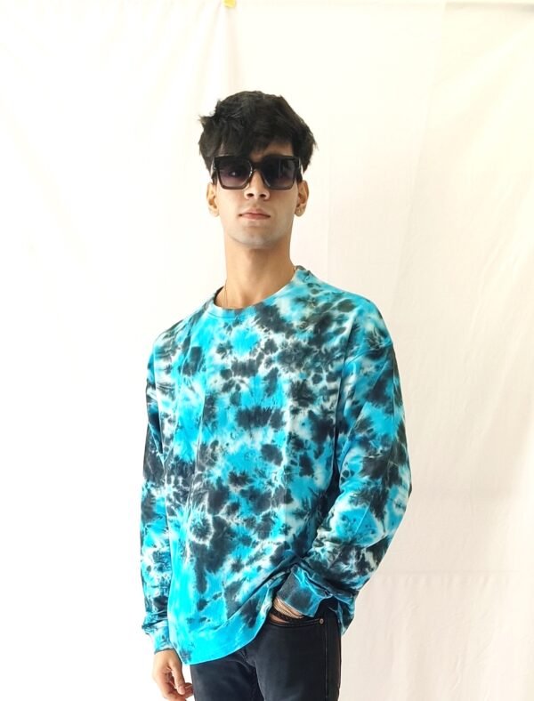 cyan mix scrunch sweatshirt - Image 3