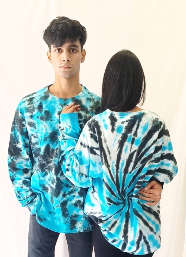 cyan mix spiral sweatshirt - Image 3