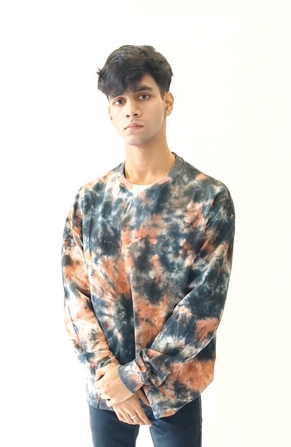 Umber mix scrunch sweatshirt