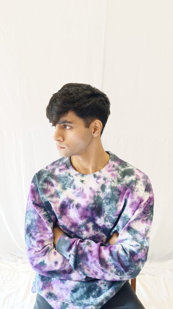 Purple mix scrunch sweatshirt - Image 3