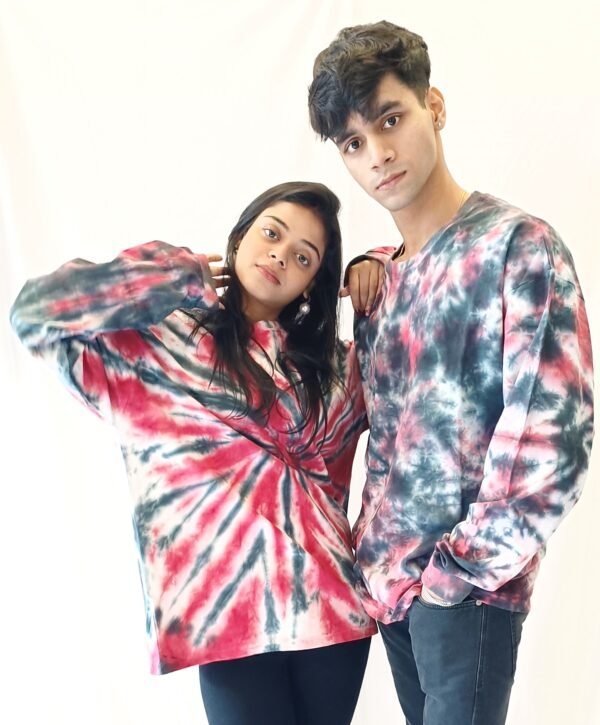 Carmine mix spiral sweatshirt - Image 3