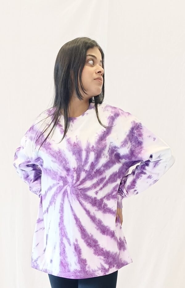 Purple spiral sweatshirt - Image 3
