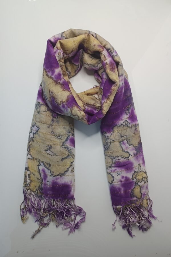 purple festive fringe