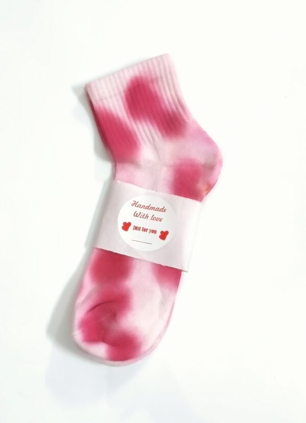 women's cerise ankle socks
