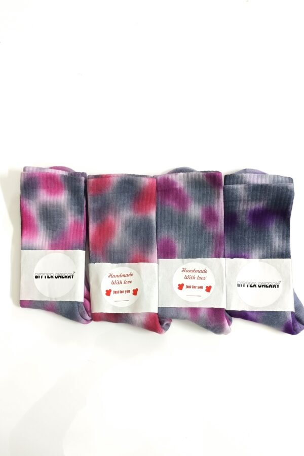 men's tie dye crew socks