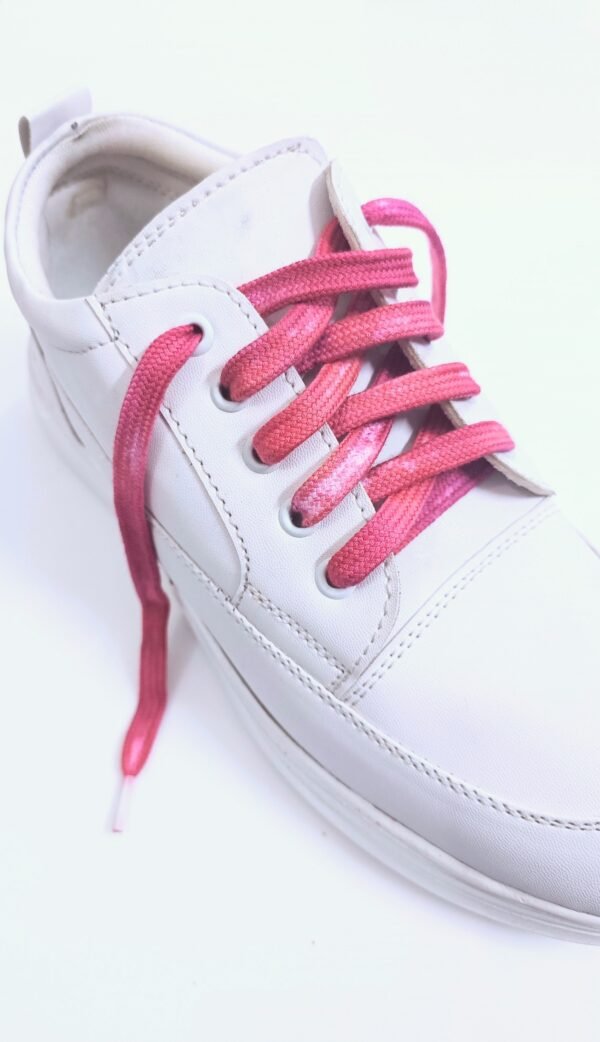 cerise tie dye shoe lace
