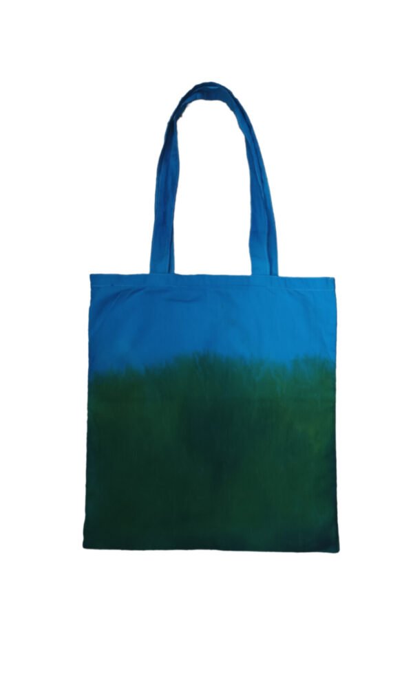 blue-green tote