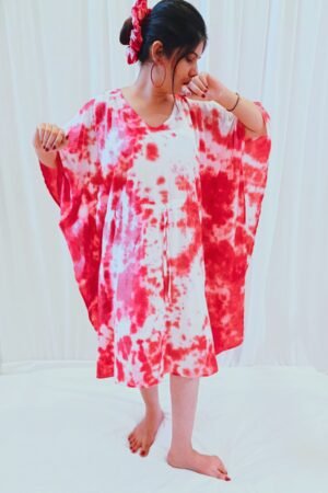 Crimson Drape Kaftan