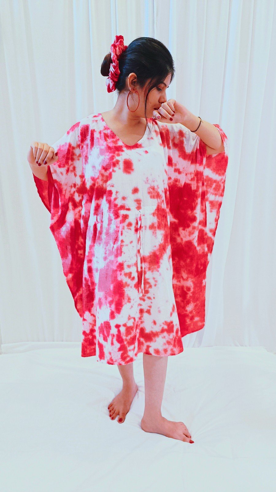 Crimson Drape Kaftan