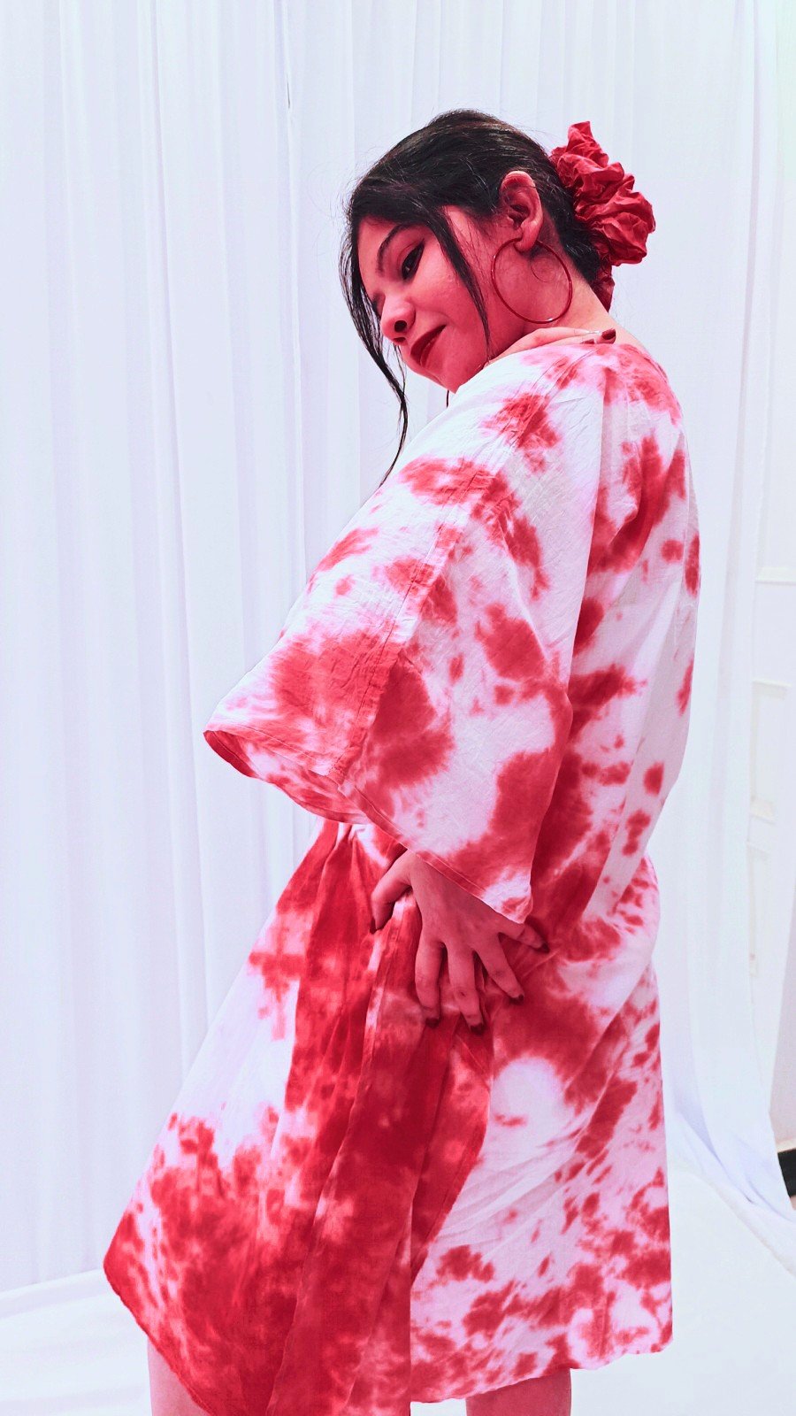 Crimson Drape Kaftan - Image 4