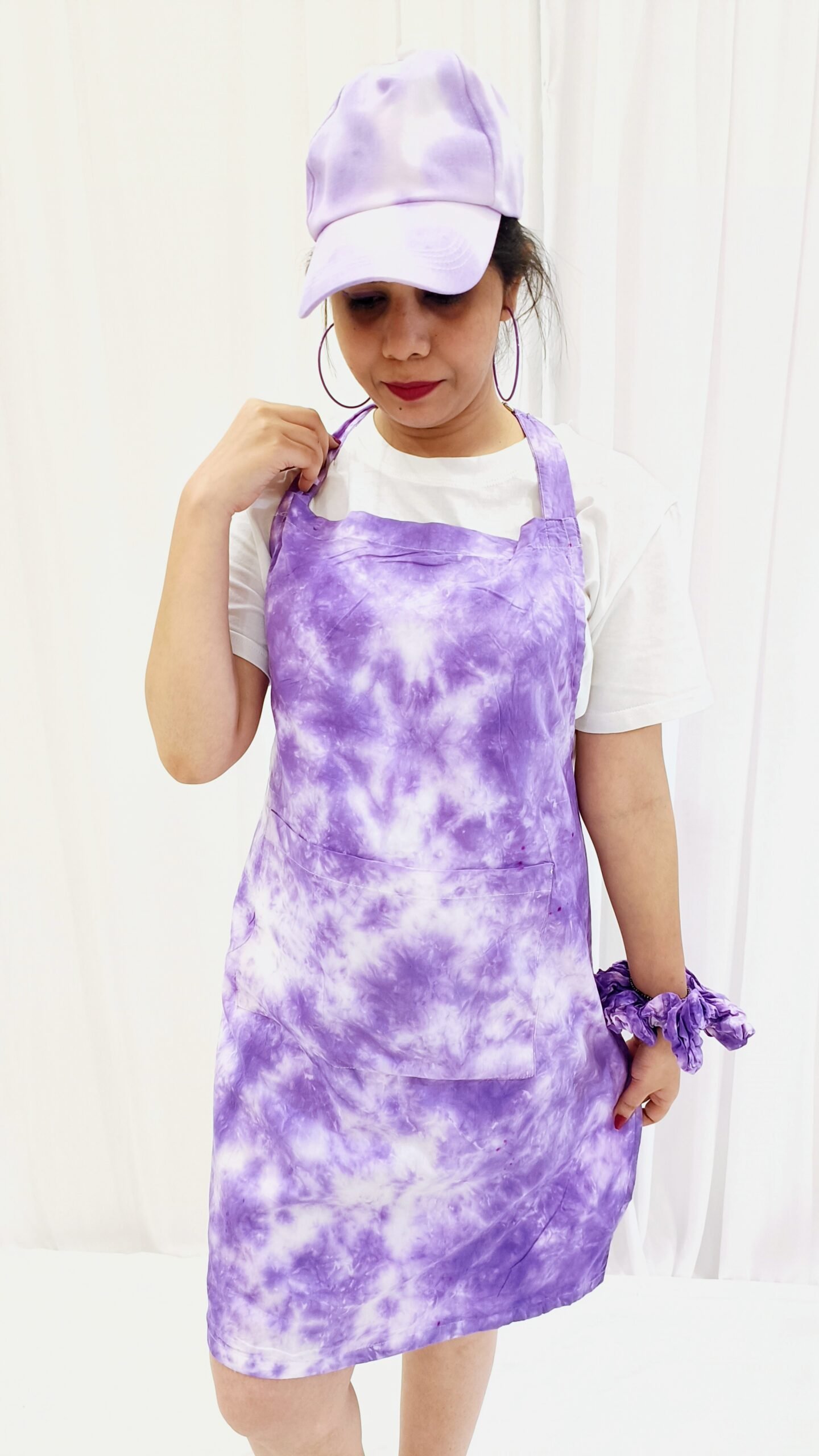 purple apron 5 plum bib